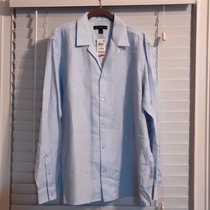 INC Light Blue Beach Style Shirt Size Large
